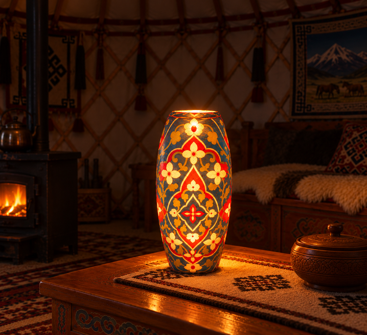 Mongolian Lotus Lamp